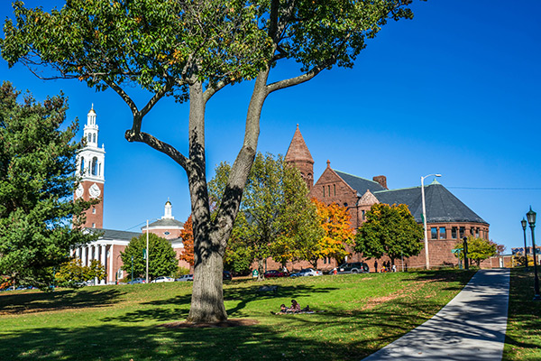 UVM Lawn in chittenden county