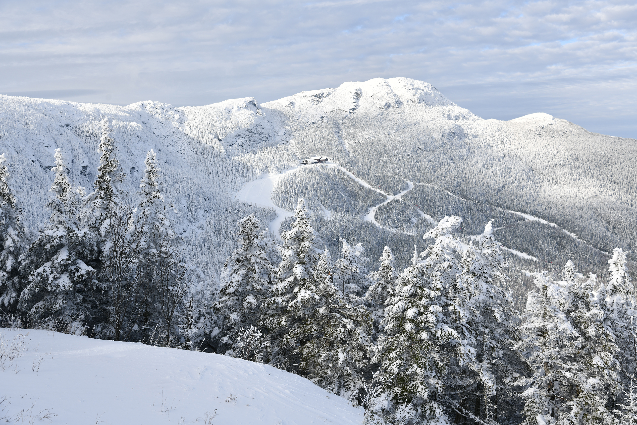 Ski Mountain in Stowe Vermont